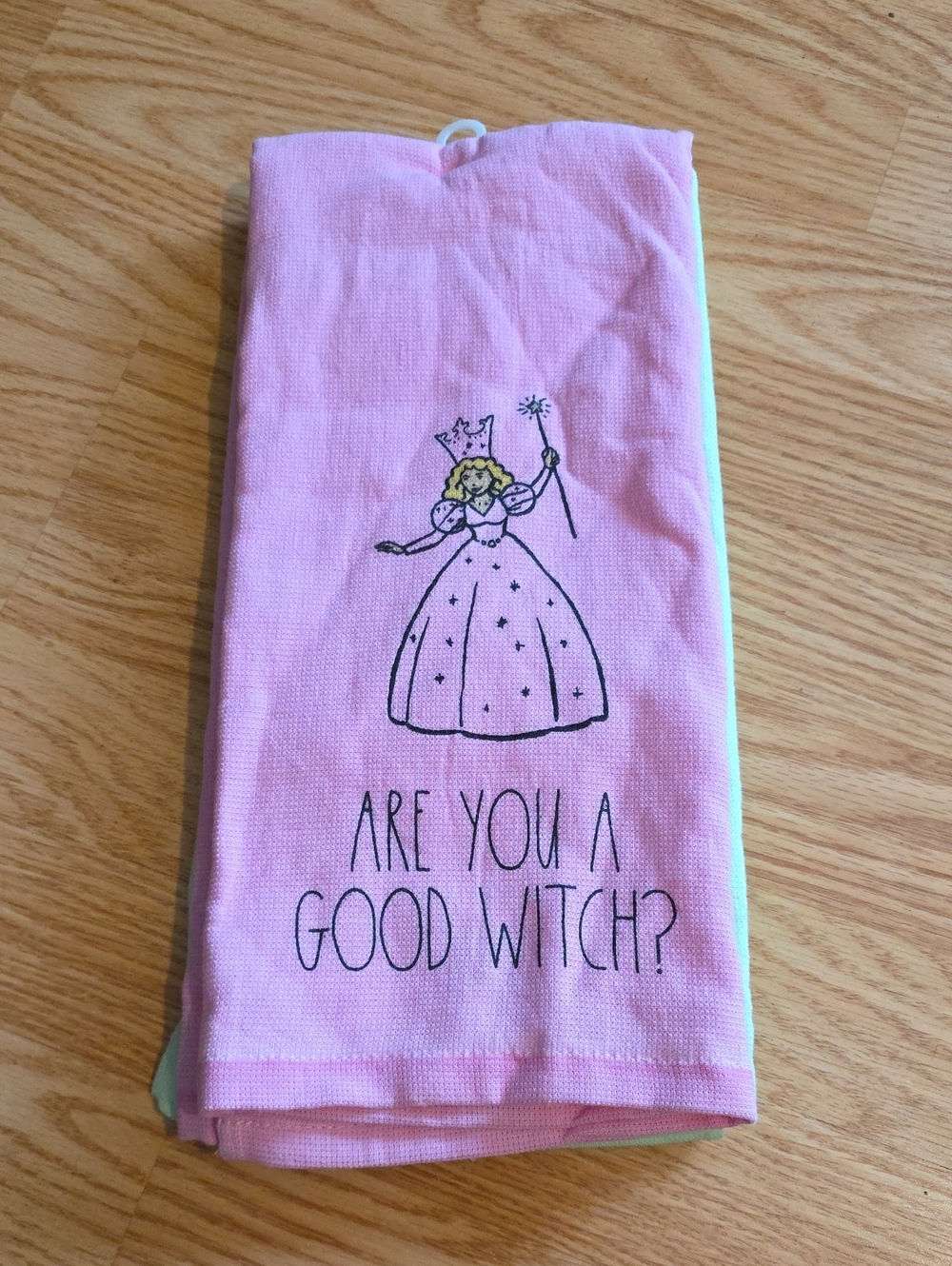 Rae Dunn Pink & Green Wizard Of Oz Wicked Kitchen Towels